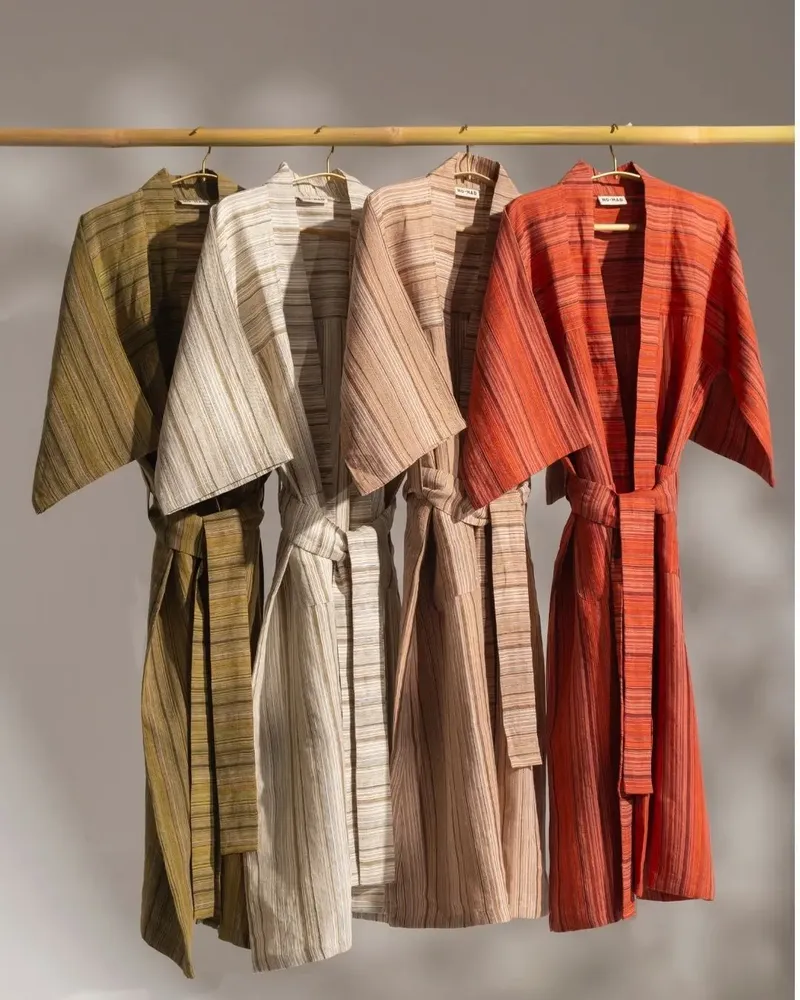 Peignoirs - NO-MAD Loungewear Linen Robes - NO-MAD