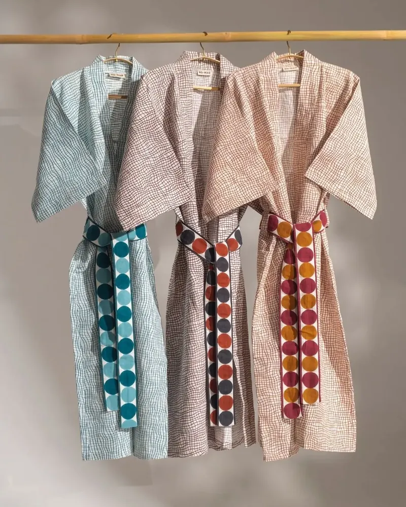Peignoirs - NO-MAD Loungewear Linen Robes - NO-MAD