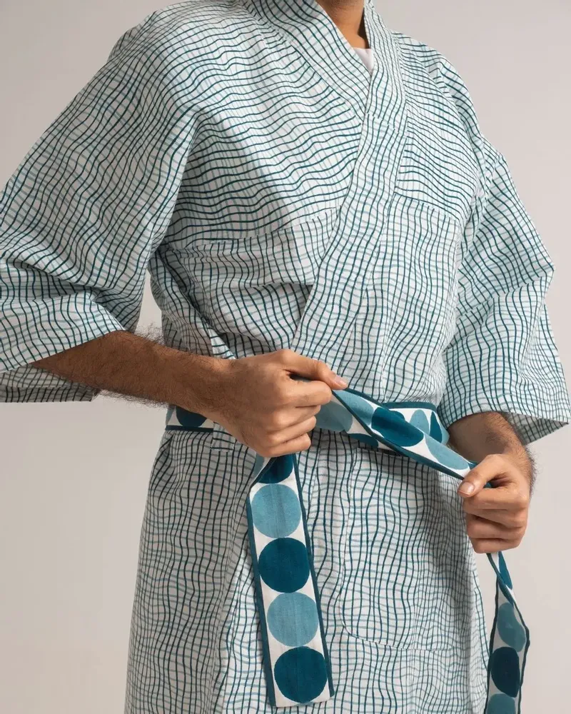 Peignoirs - NO-MAD Loungewear Linen Robes - NO-MAD