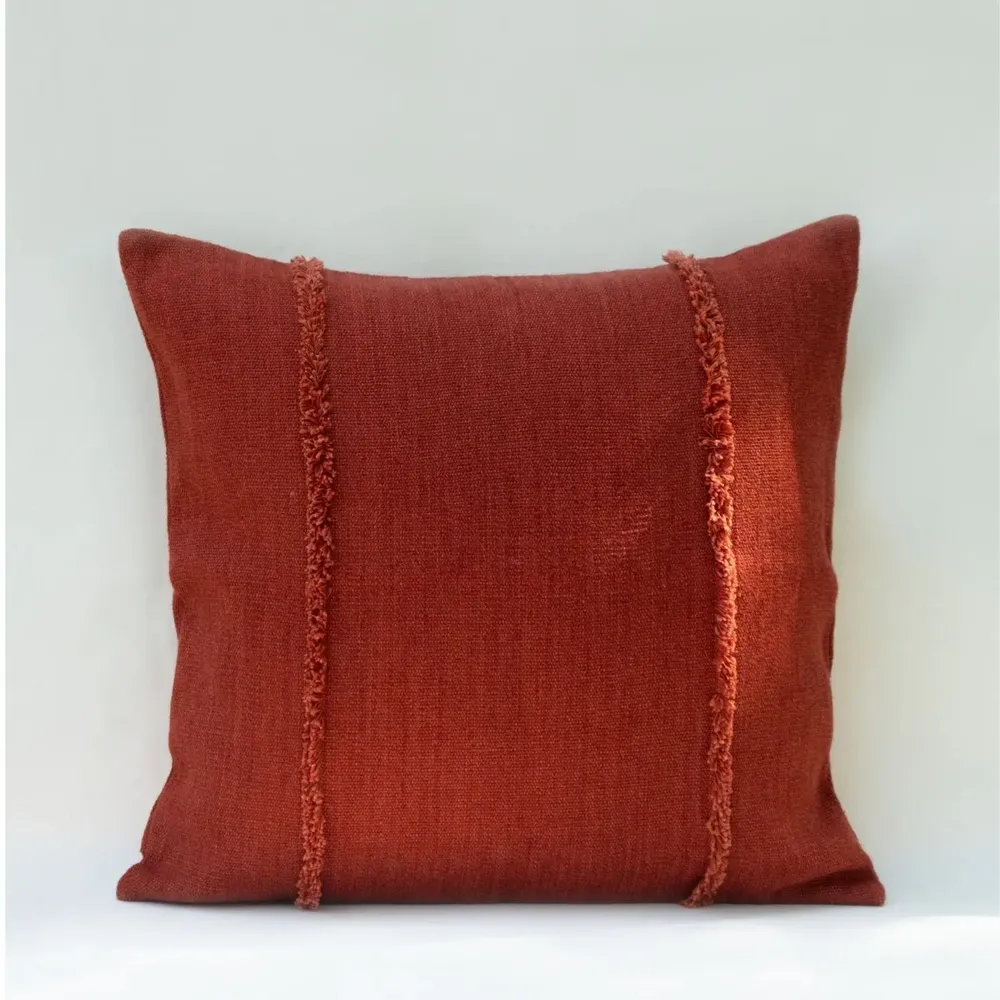 Coussins textile - NO-MAD Pranit Cushion Cover in Cotton Jute with Minimal Surface Detail - NO-MAD