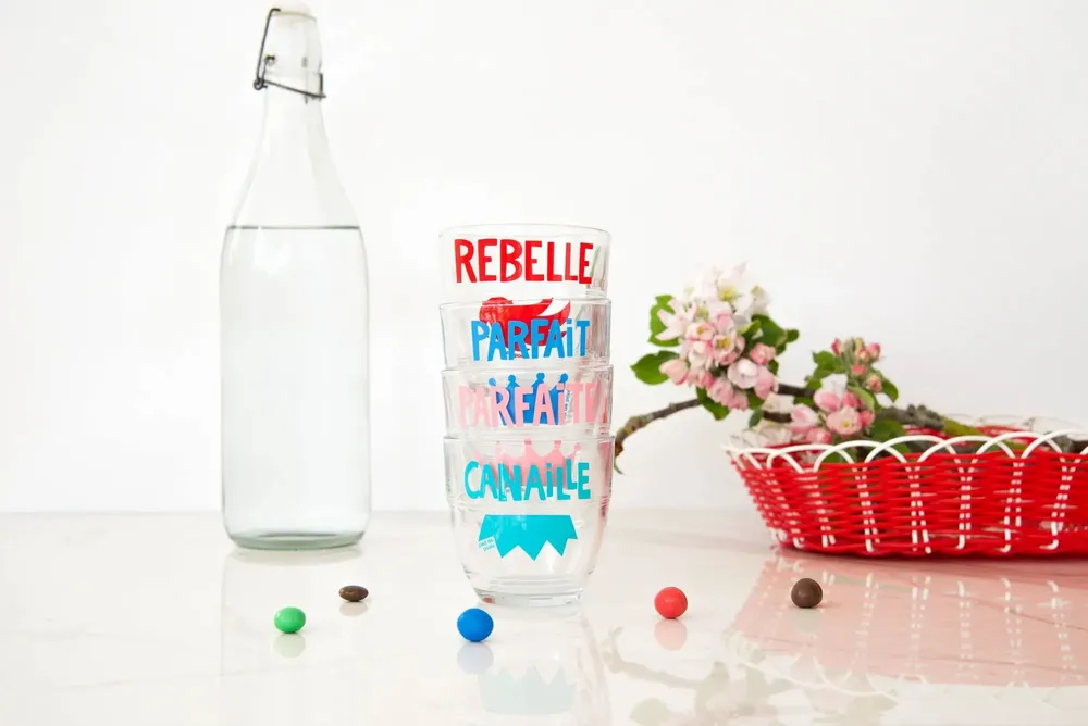 Verres - VERRE DURALEX - PIED DE POULE