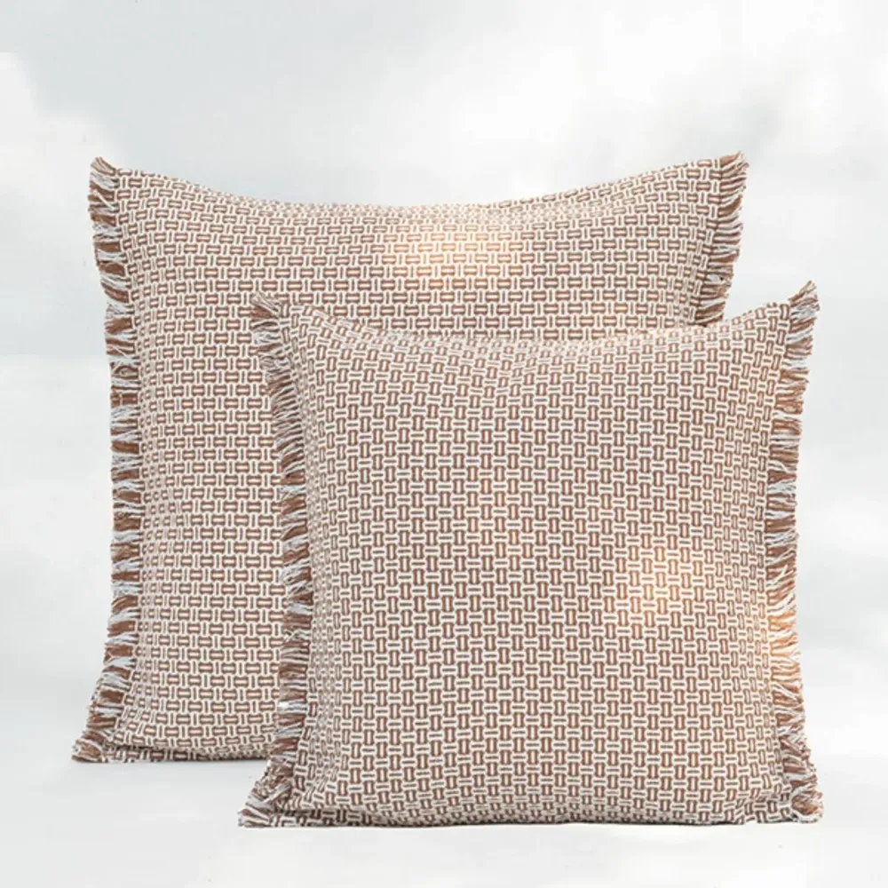 Coussins textile - NO-MAD Bunai Cushion Cover in Stuctured  Woven Cotton - NO-MAD