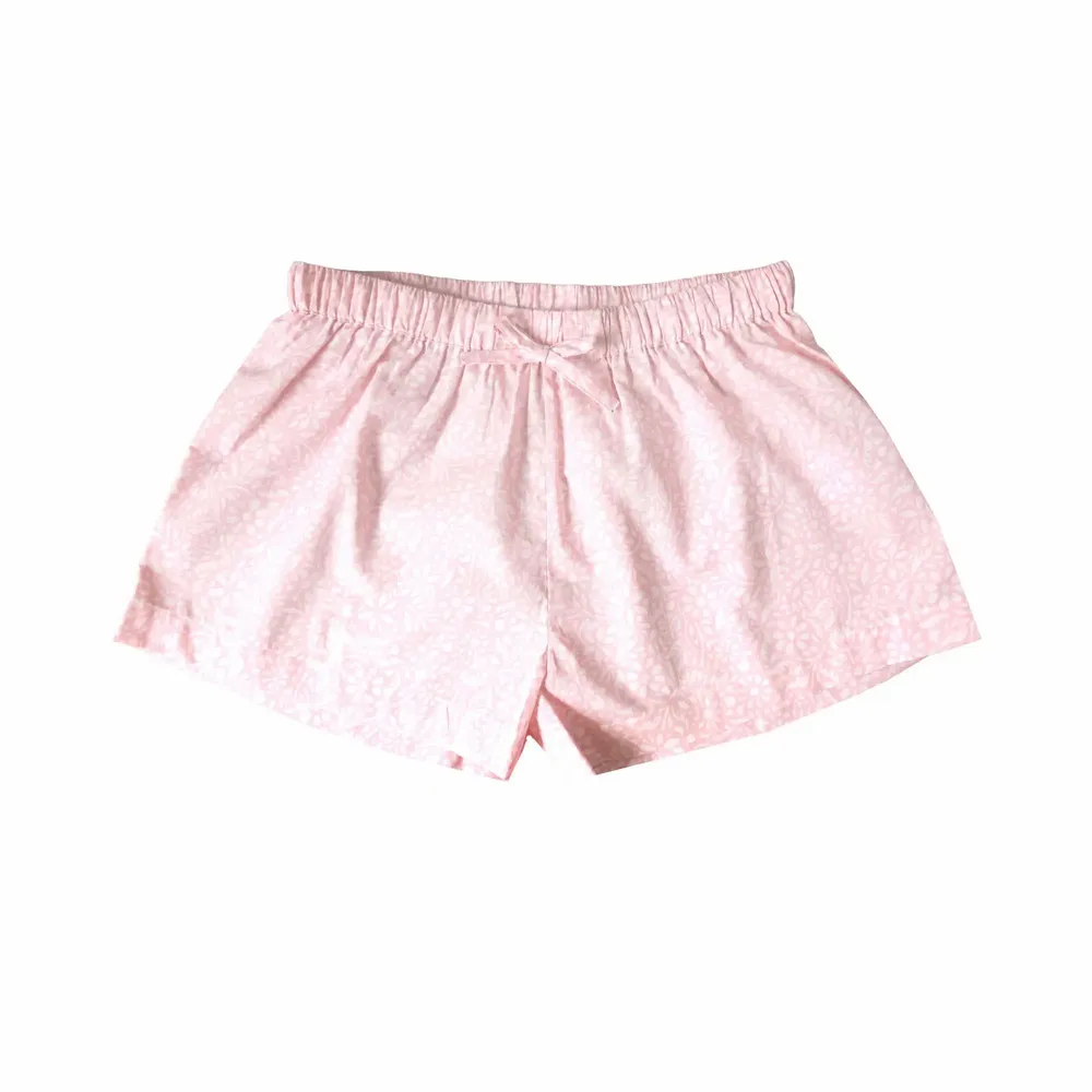 Sleepwear - Sleep Shorts: Marigold Pink - LIME TREE DESIGN