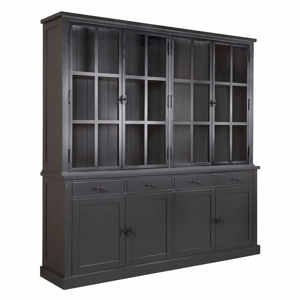 Boîtes de rangement  - Vitrine Kubic Metal 2x4 portes 4 tiroirs - XO INTERIORS