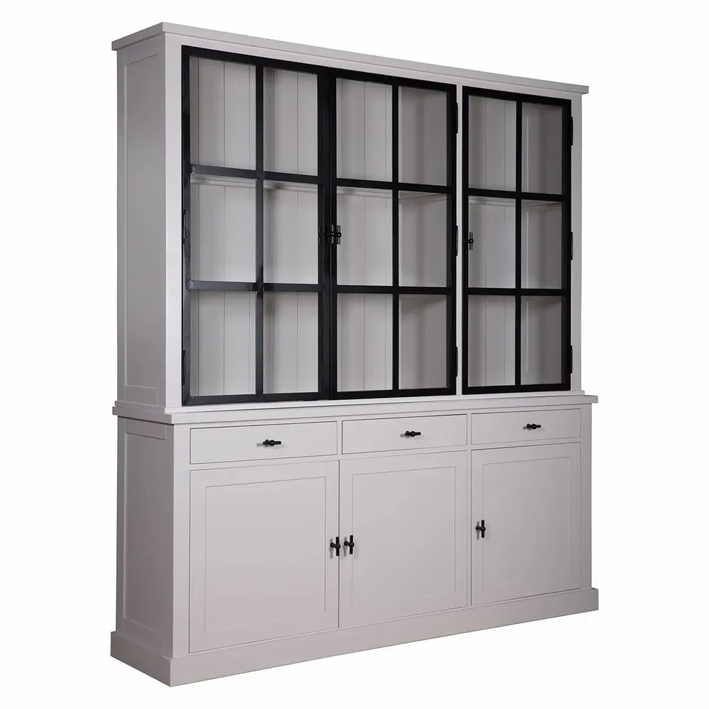 Boîtes de rangement  - Vitrine Kubic Metal 2x3 portes 3 tiroirs - XO INTERIORS