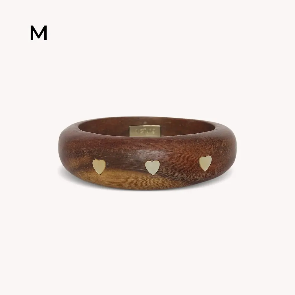 Bijoux - Bracelet rigide 3 coeurs M - Wild Heart - NATURE BIJOUX