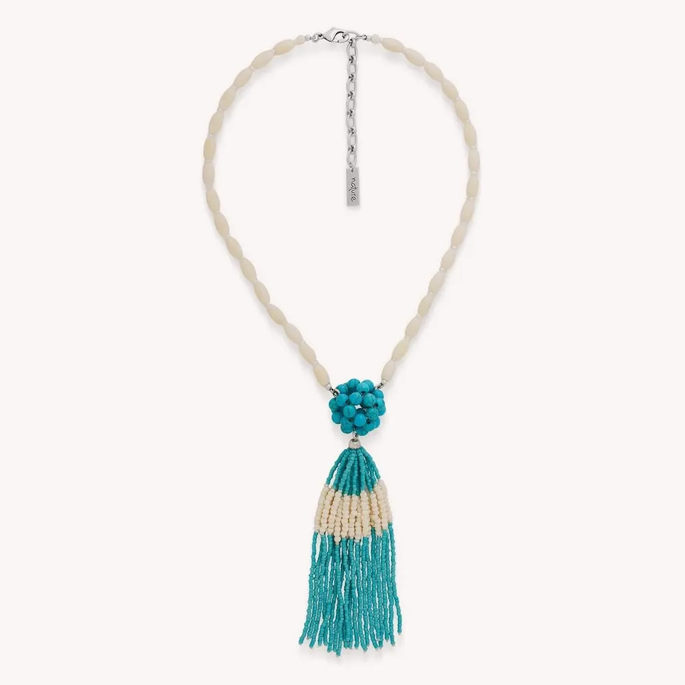 Bijoux - Collier pendentif pompon - Manitoba - NATURE BIJOUX