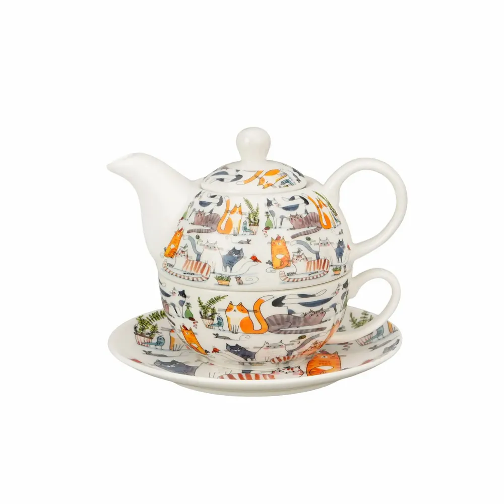 Accessoires thé et café - tea for one lazy cats - KARENA INTERNATIONAL