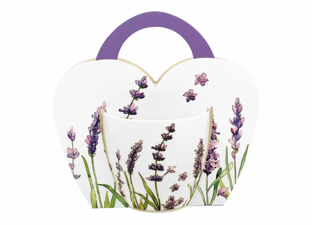 Accessoires thé et café - mug avec panier papier classic lavender - KARENA INTERNATIONAL