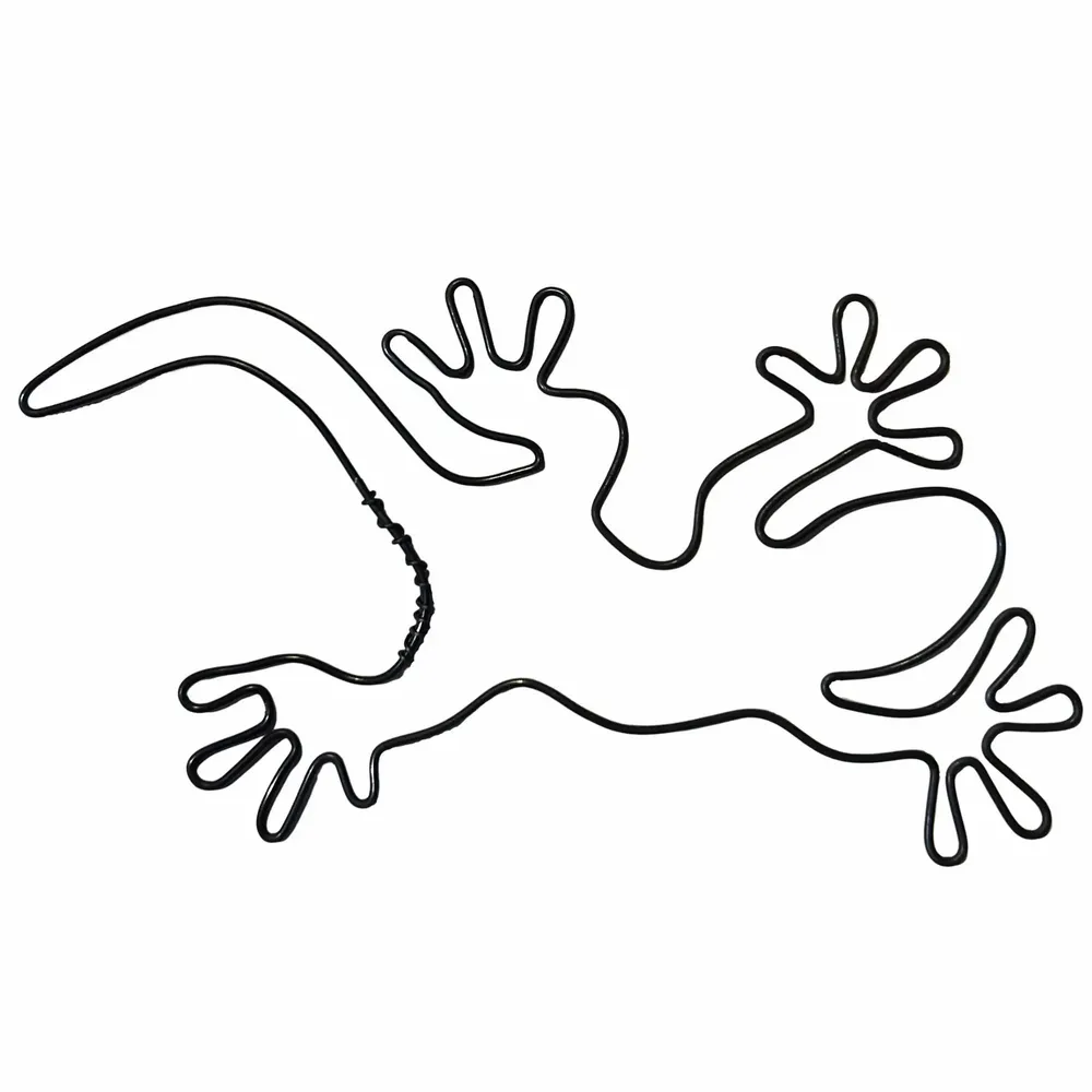 Chambres d'enfants - Décoration Murale en fil de fer - Silhouette Salamandre - à punaiser - BIJOUX DE MUR