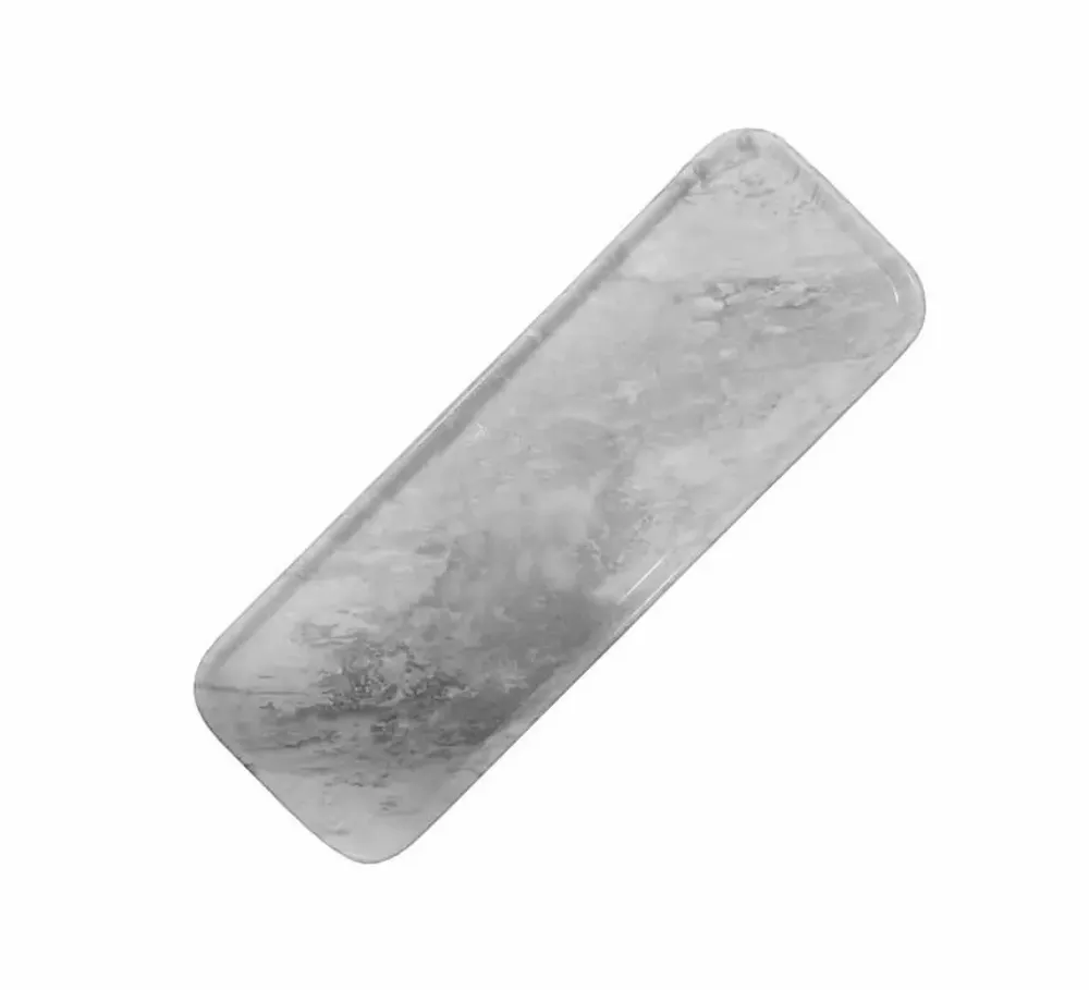Decorative objects - Rectangular gray marble tray - SAGIT