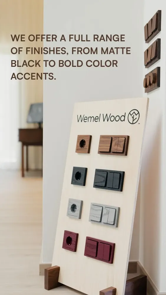 Management control systems - Switch; 2 x 1-pole; 1-way - WEMEL WOOD