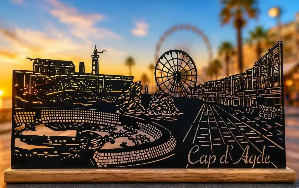 Gifts - Tourist Skyline in Laser-Cut Metal – 100% Customizable - LA COMMANDERIE