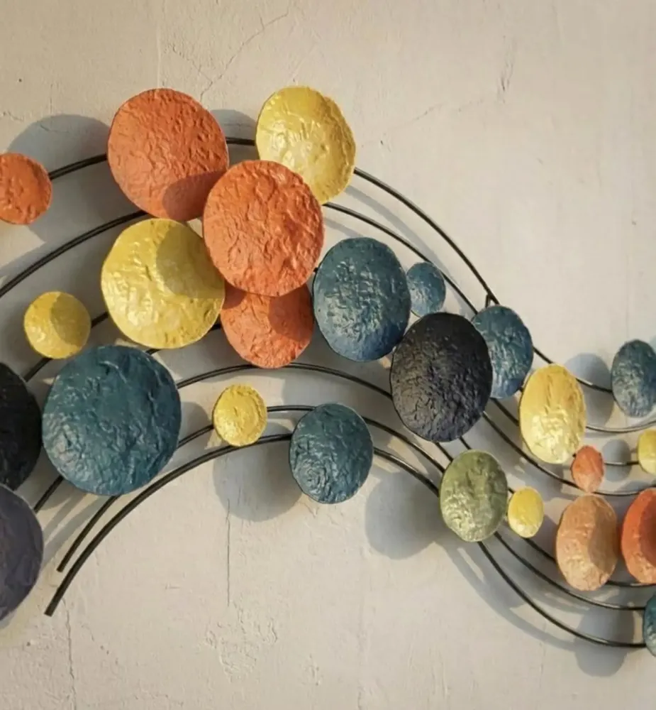 Other wall decoration - Chroma Wave: Handmade Metal Wall Decor - SARMAL DESIGN