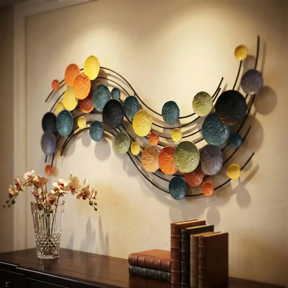 Other wall decoration - Chroma Wave: Handmade Metal Wall Decor - SARMAL DESIGN