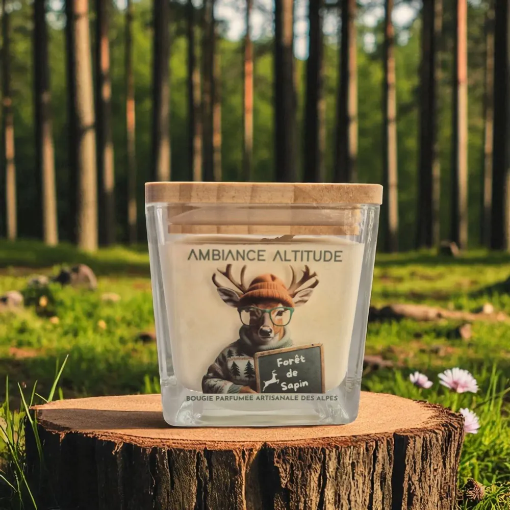 Candles - FÔRET DE SAPINS Scented Natural Candle - AMBIANCE ALTITUDE
