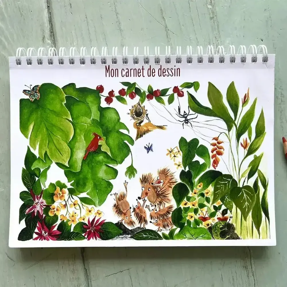 Stationery - Notebook -La Cueillette Des Goyaviers - Carnet de Dessin - POP ET SES FRÈRES