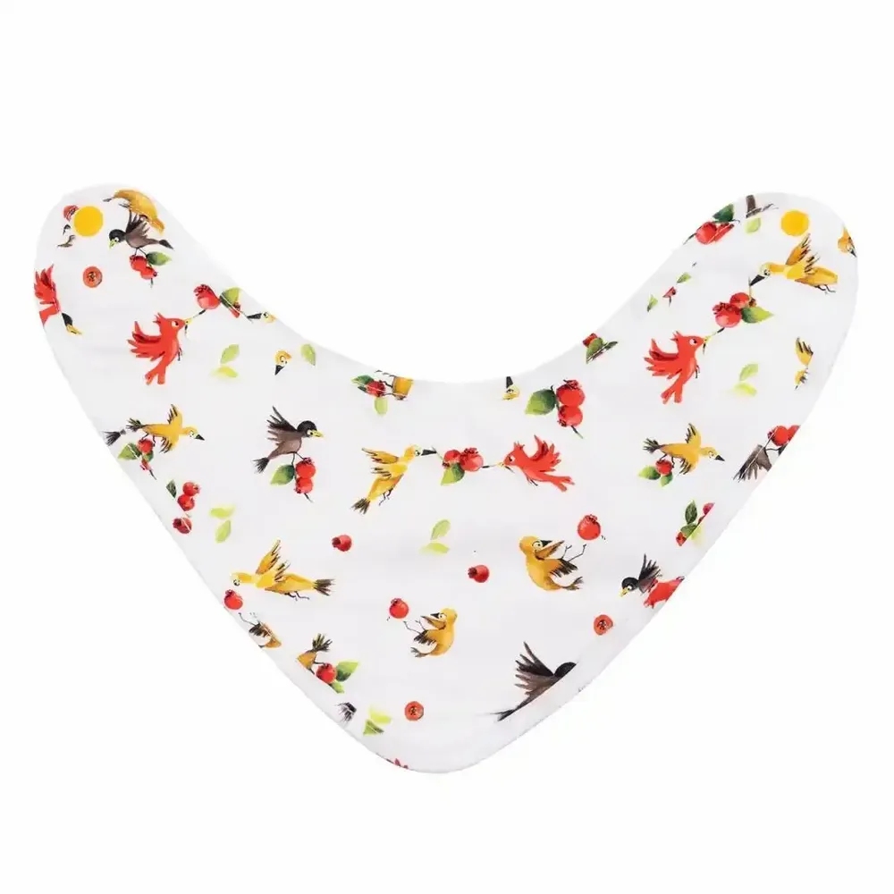 Kids accessories - Bandana Bib - Birds and Guava Trees - POP ET SES FRÈRES