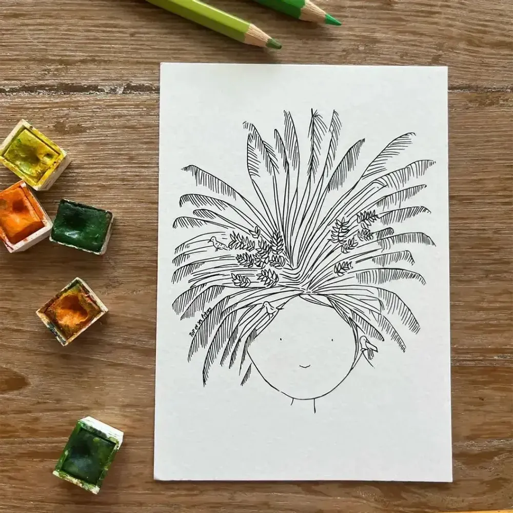 Card shop - Postcard Reunion island - Chevelure de L'Arbre Du Voyageur - POP ET SES FRÈRES