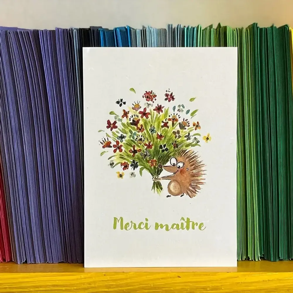 Card shop - Postcard - Merci Maitre Bouquet - POP ET SES FRÈRES