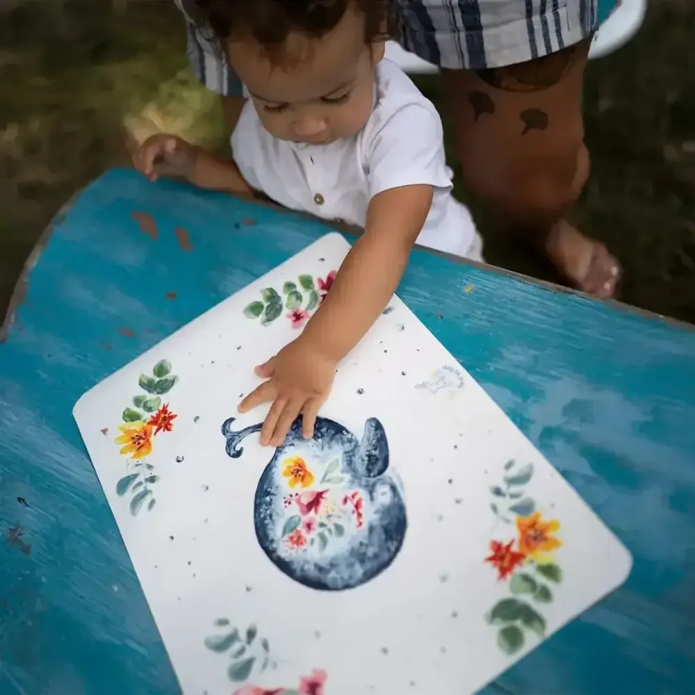 Repas pour enfant - Set de Table - La Baleine et les Fleurs - POP ET SES FRÈRES