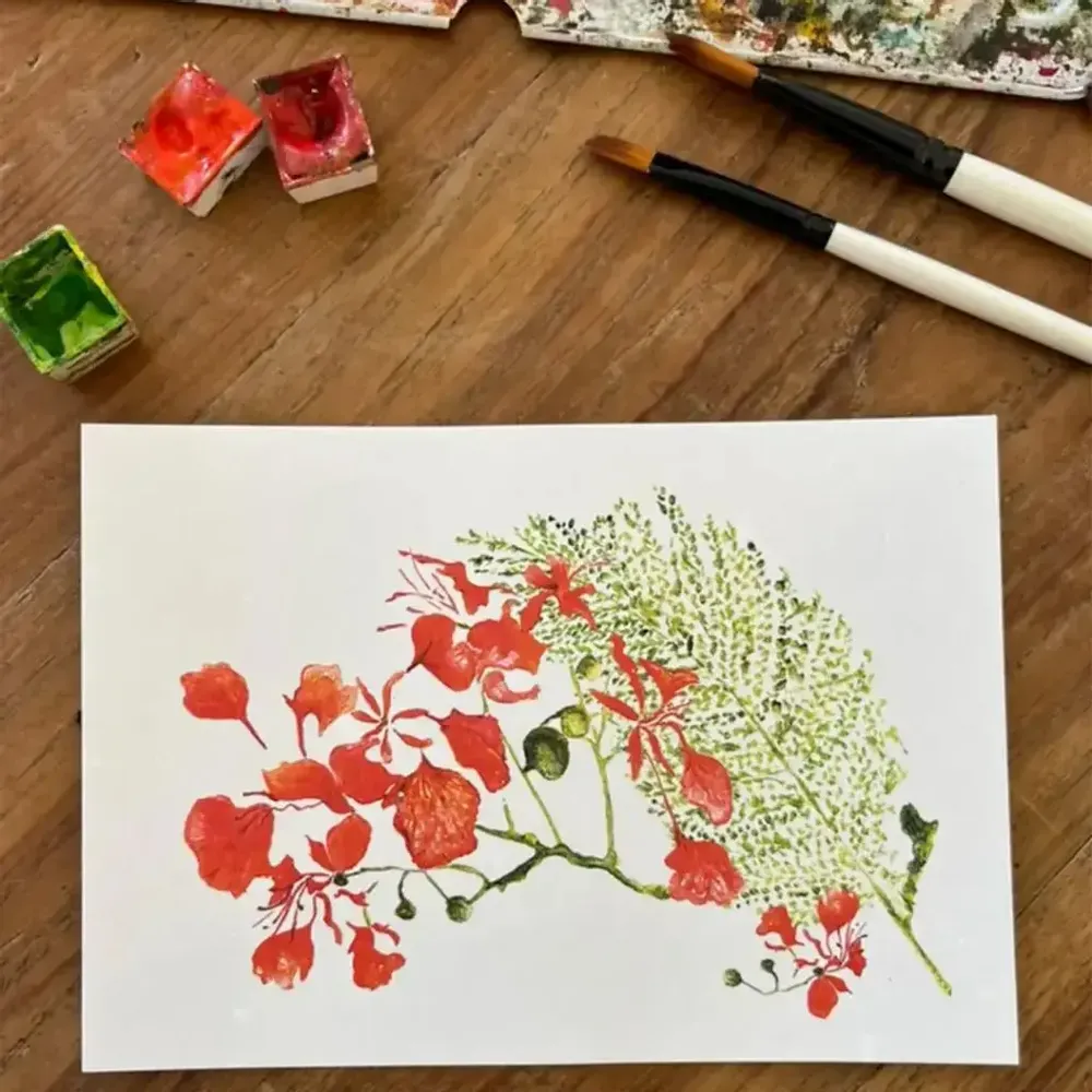 Card shop - Postcard - Les Flamboyants - POP ET SES FRÈRES
