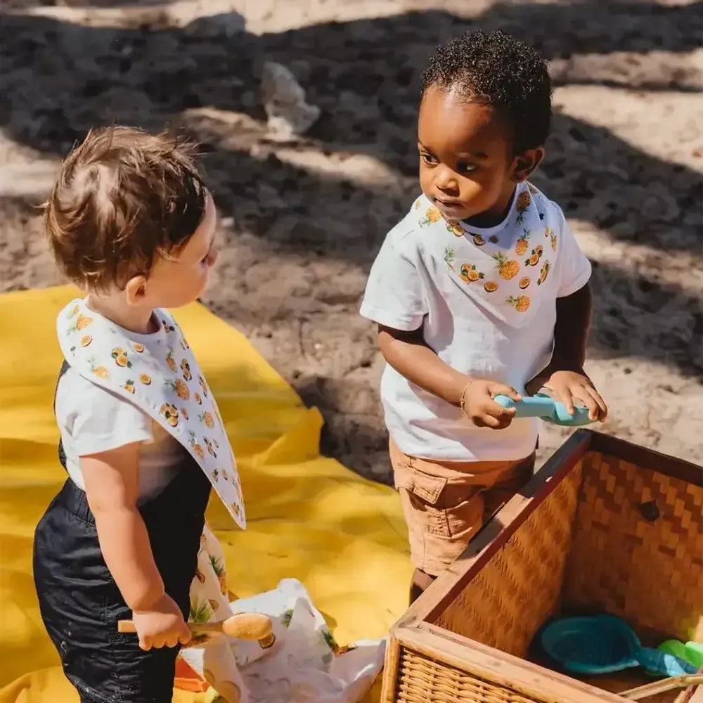 Kids accessories - Bandana Bib - Pineapple and Passion Fruit - POP ET SES FRÈRES