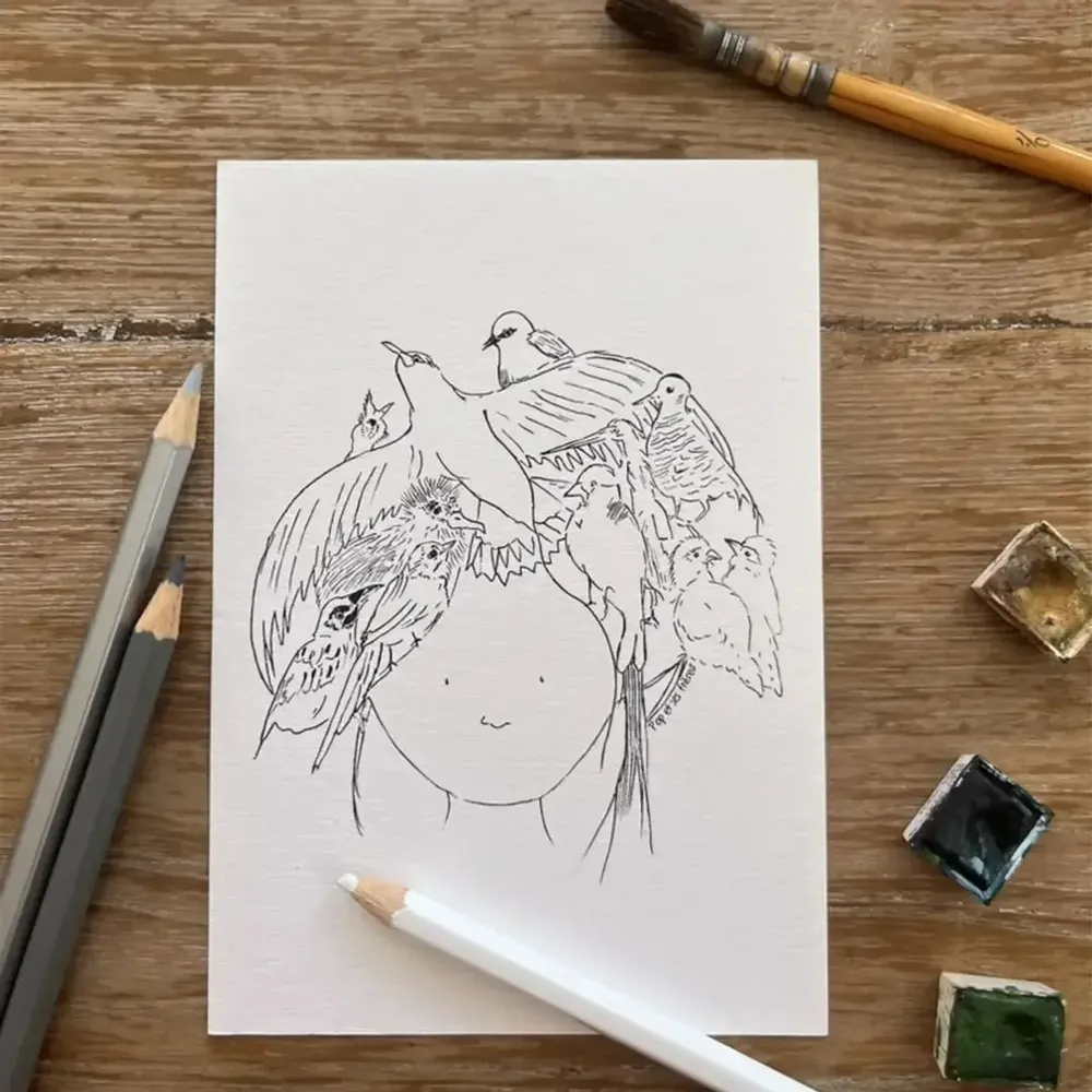 Card shop - Postcard Reunion island - Chevelure d'Oiseaux - POP ET SES FRÈRES
