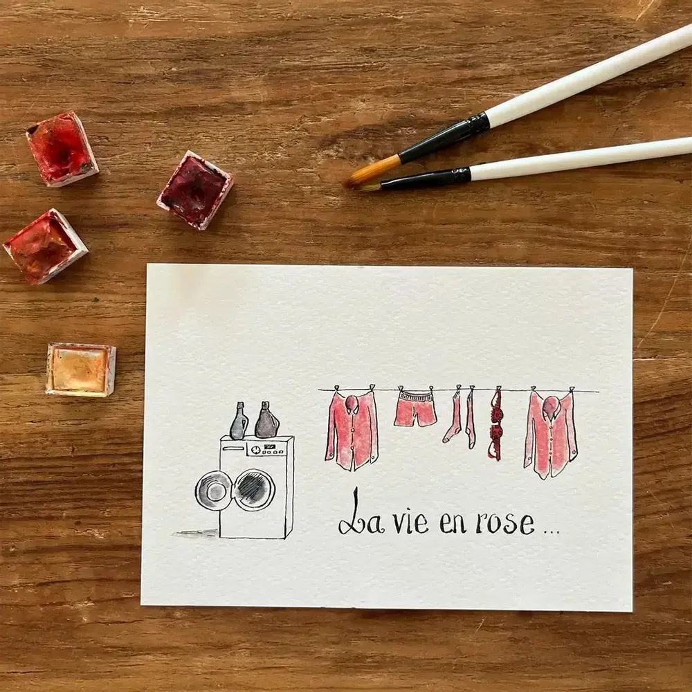 Carterie - Carte Postale Toi Mon Amour - La Vie en Rose - POP ET SES FRÈRES