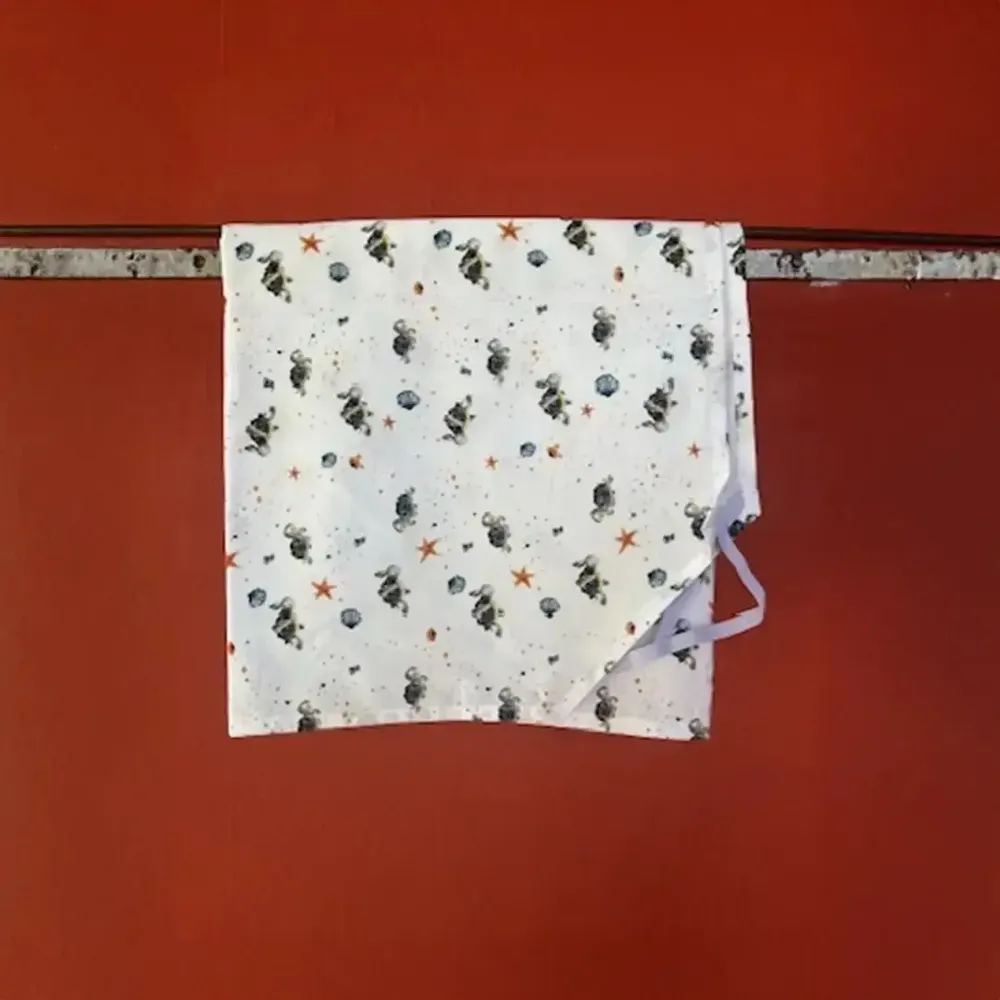Kids accessories - School nap sheet- Les Tortues et les Coquillages - POP ET SES FRÈRES