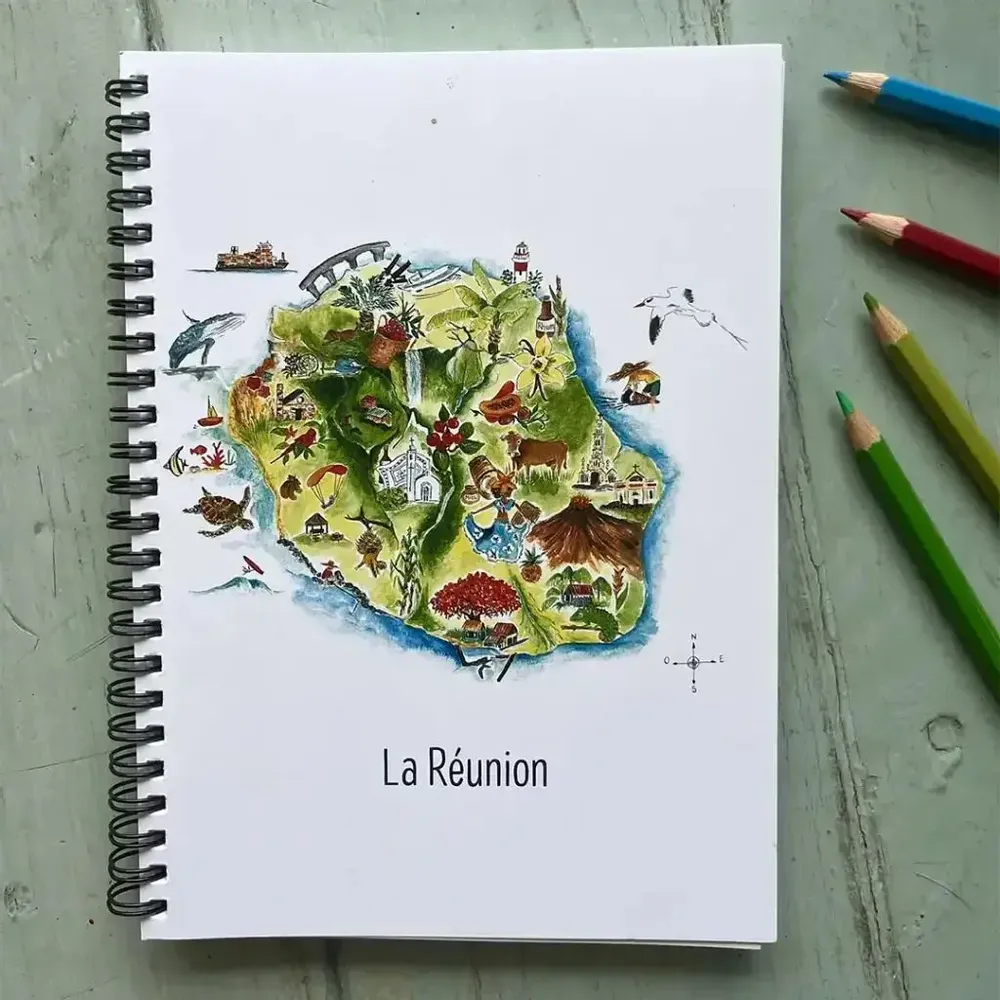 Papeterie - Carnet de Notes - La Carte de L'Île - POP ET SES FRÈRES