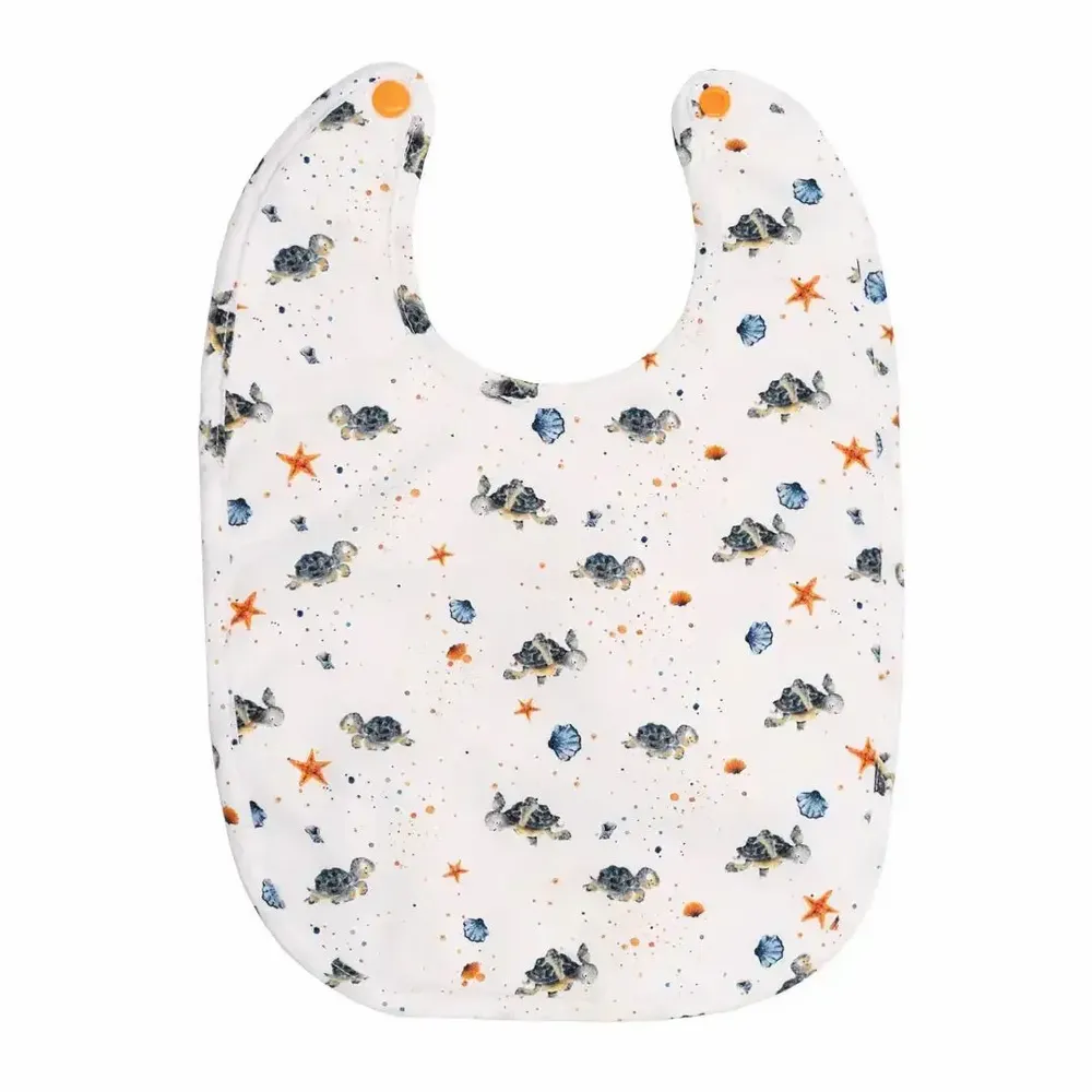 Kids accessories - Bib - Turtles and Seashells - POP ET SES FRÈRES