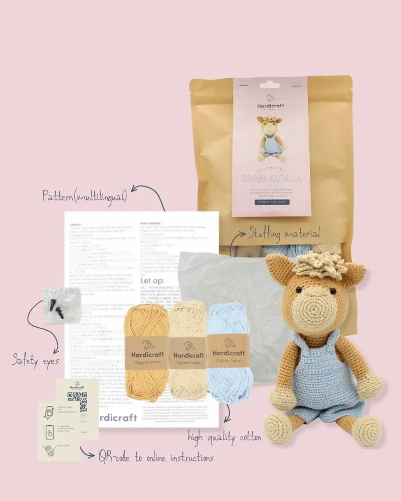Loisirs créatifs pour enfant - Bram Alpaca - Kit de crochet - HARDICRAFT