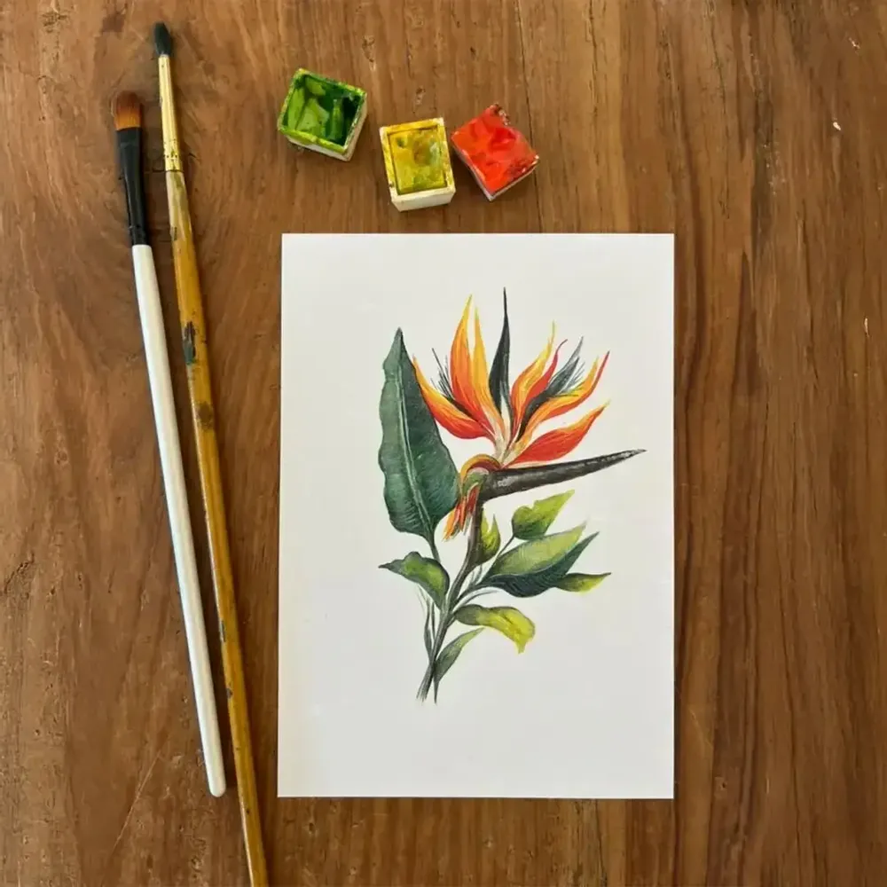 Carterie - Carte Postale Réunion - La Fleur de Paradis - POP ET SES FRÈRES