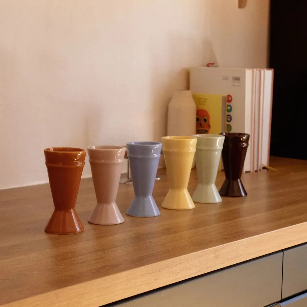 Objets de décoration - Nouveau Mazagran — Nude · Tasse haute en céramique - ATELIER MAISON QUATRE