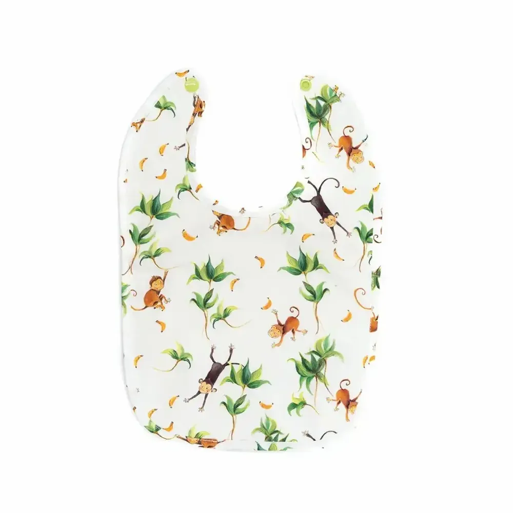 Kids accessories - Bib - The Little Monkeys and the Bananas - POP ET SES FRÈRES