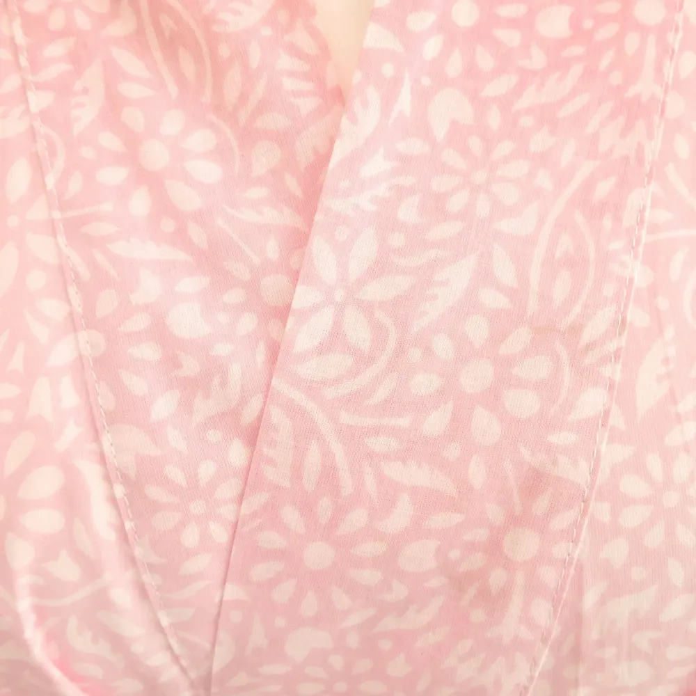 Vêtements de nuit - Kimono long en coton - Rose souci - LIME TREE DESIGN