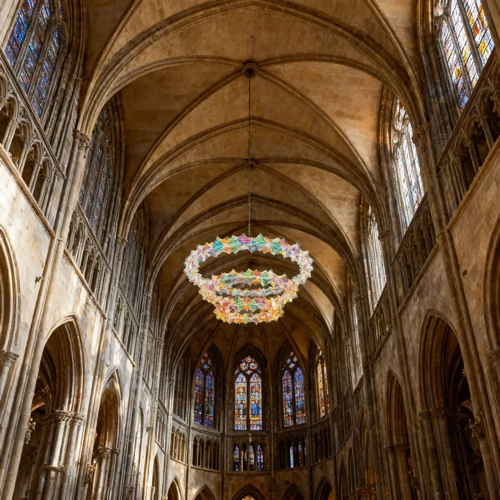 Hanging lights - Iridescent Absolem - ARTDECORIS