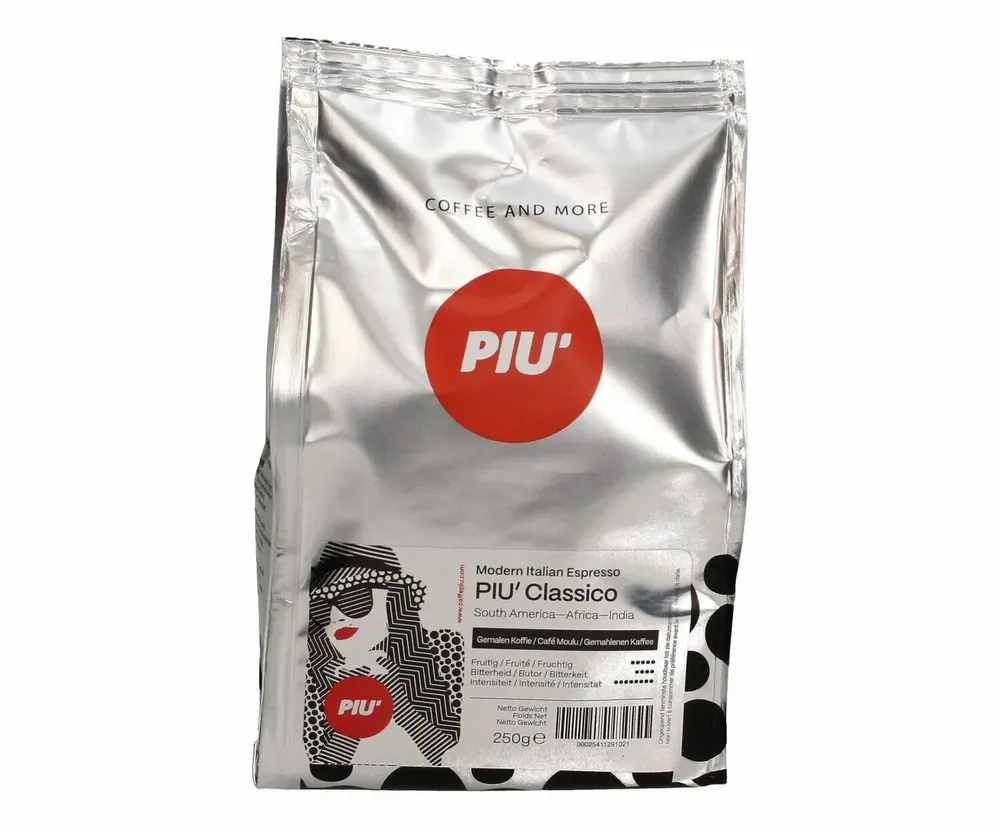 Café et thé - Caffè PIU' Classico moulu 250 gr - CAFFÈ PIU'