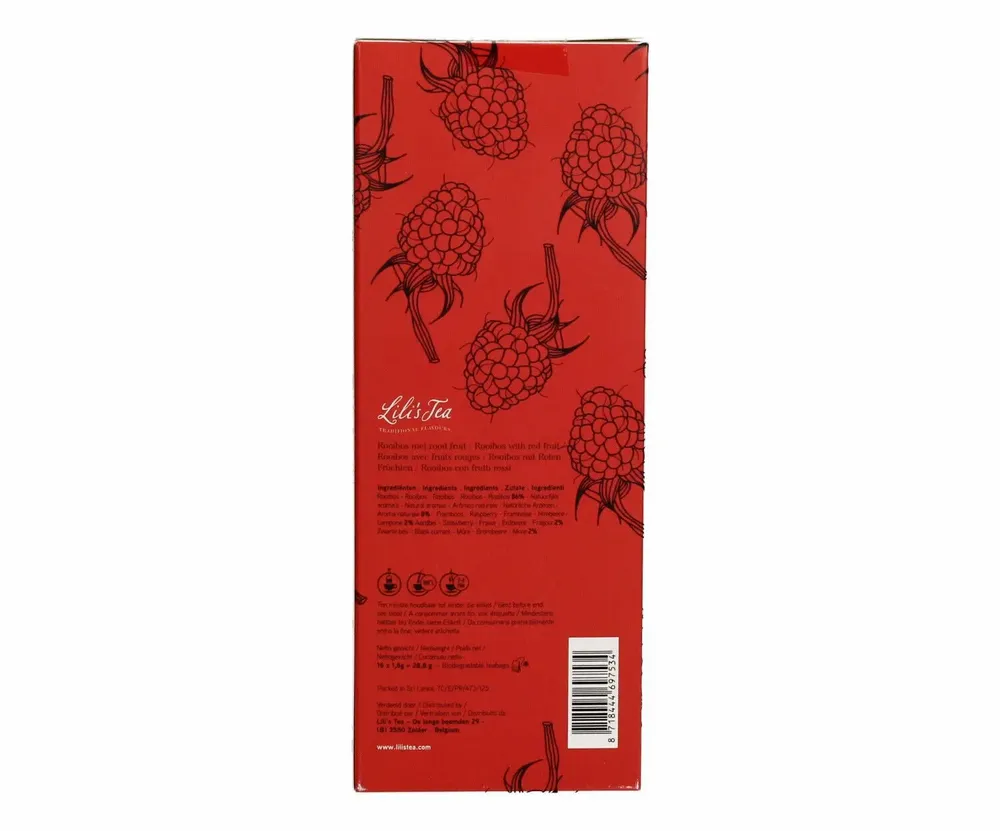 Coffee and tea - Lili’s Tea Red Fruit 16 pieces - LILI'S TEA