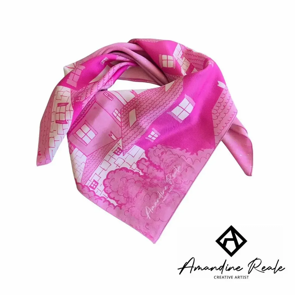 Scarves - ICONIC SAINT-TROPEZ silk scarf - CREATIVE ARTIST