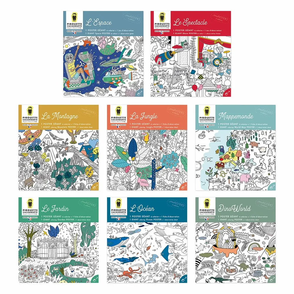 Loisirs créatifs pour enfant - COLORIAGES - PIROUETTE CACAHOUETE