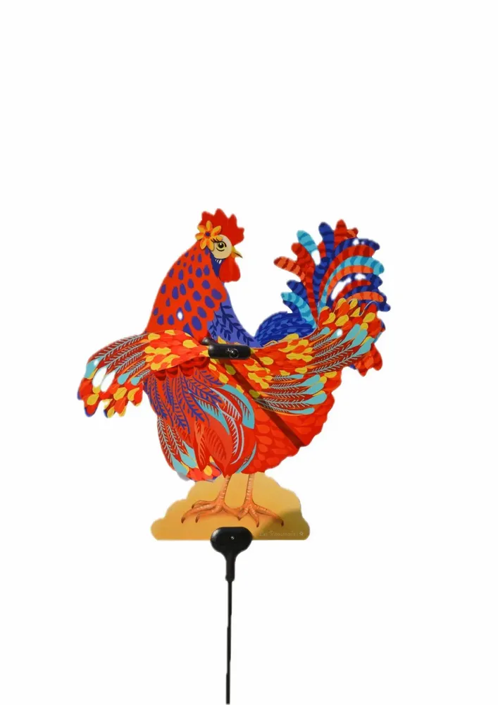 Accessoires de déco extérieure - Girouette Emma Poule - LES RITOURNAILES