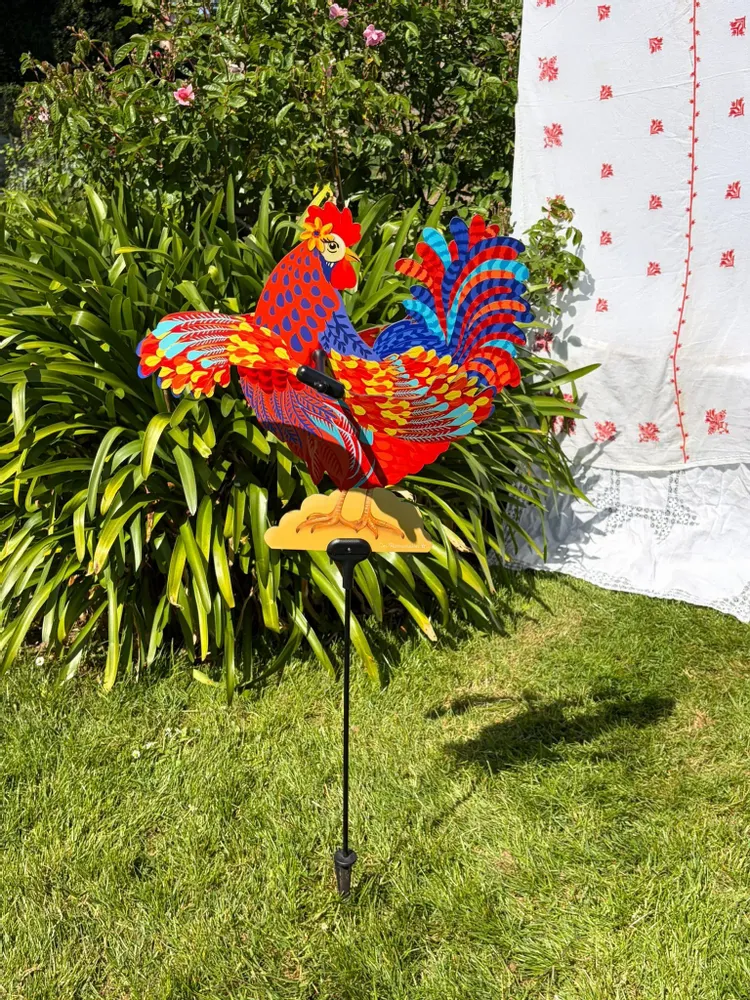 Accessoires de déco extérieure - Girouette Emma Poule - LES RITOURNAILES
