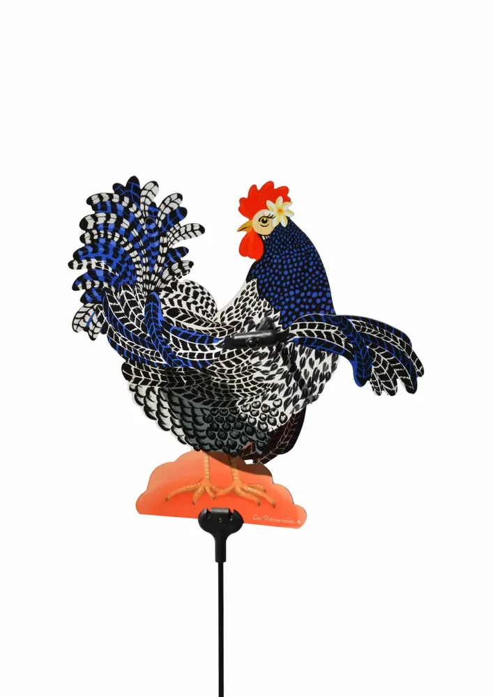 Accessoires de déco extérieure - Girouette Emma Poule - LES RITOURNAILES