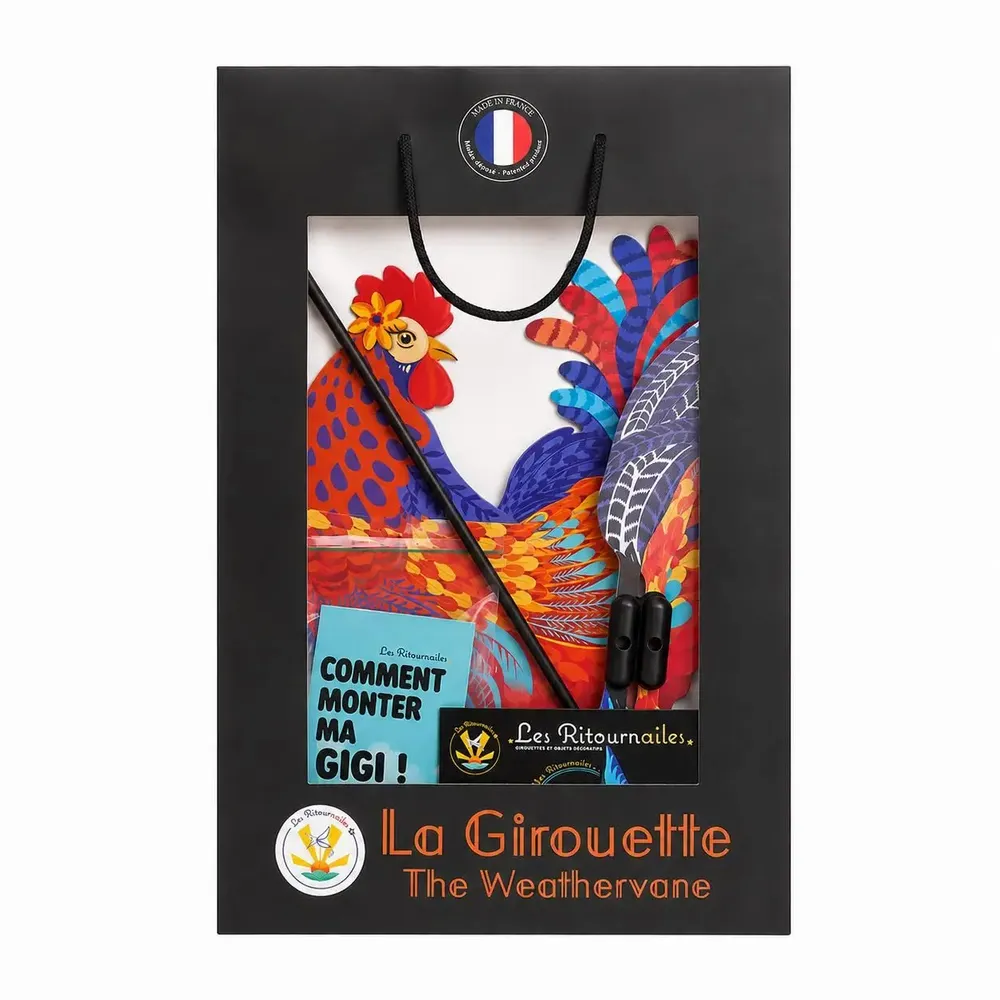 Accessoires de déco extérieure - Girouette Emma Poule - LES RITOURNAILES