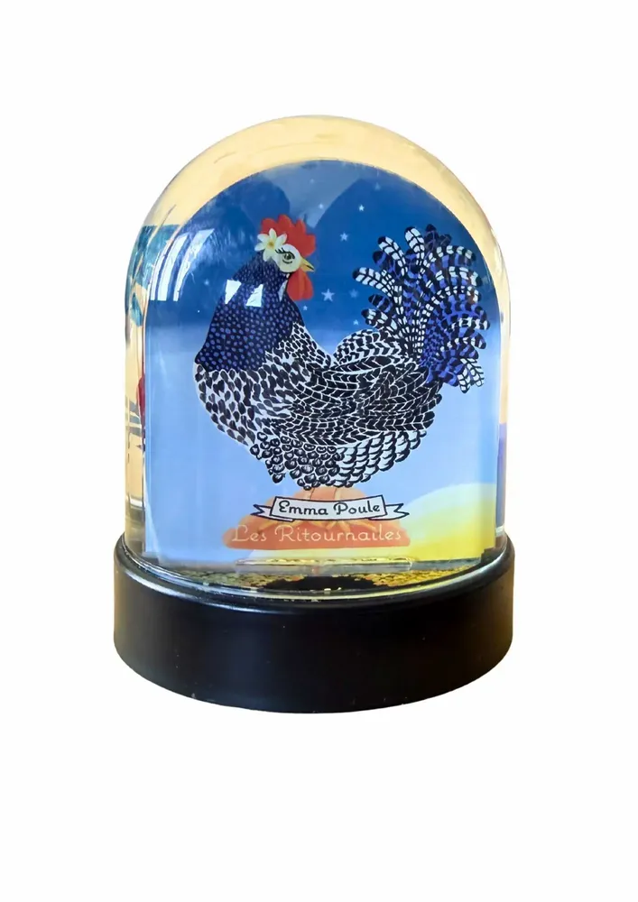 Objets de décoration - Boule à paillettes Emma Poule - LES RITOURNAILES