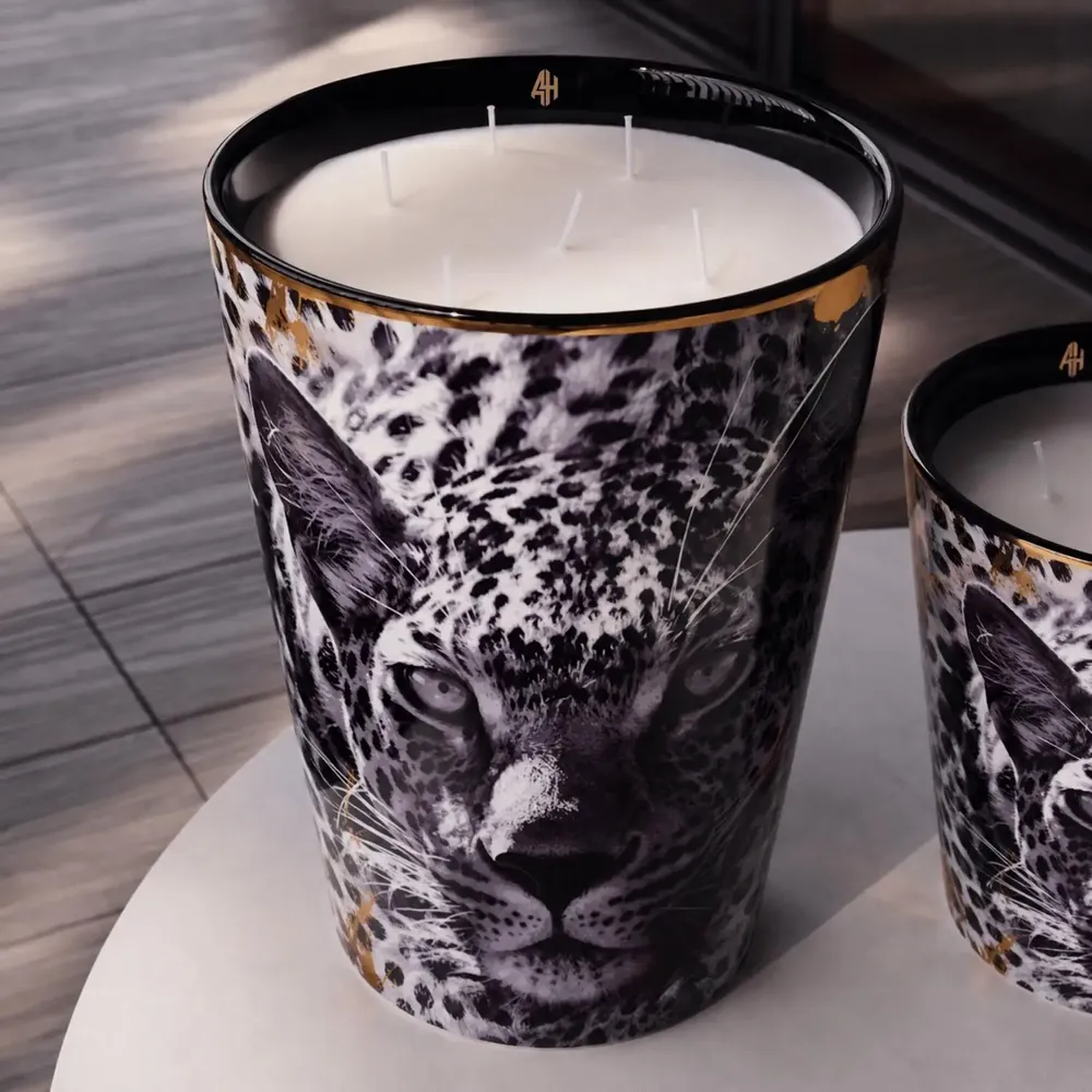 Bougies - Savannah Nights (Santal-Vétiver-Ambre) - Bougie parfumée en céramique - 24 cm - ARTITUDE HOME