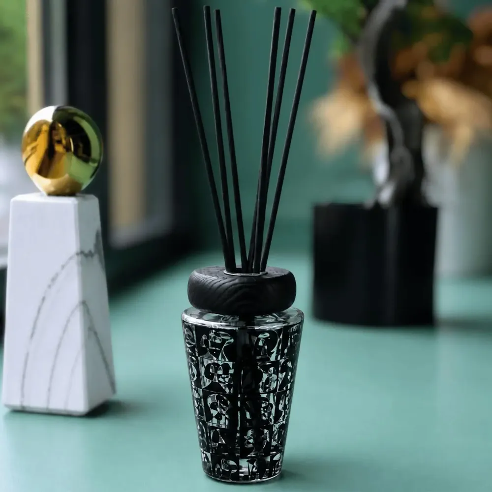 Diffuseurs de parfums - Mosaico En Ajedrez (Cuir-Musc-Ambre) - Diffuseur en Verre Parfumé - 200ml - ARTITUDE HOME