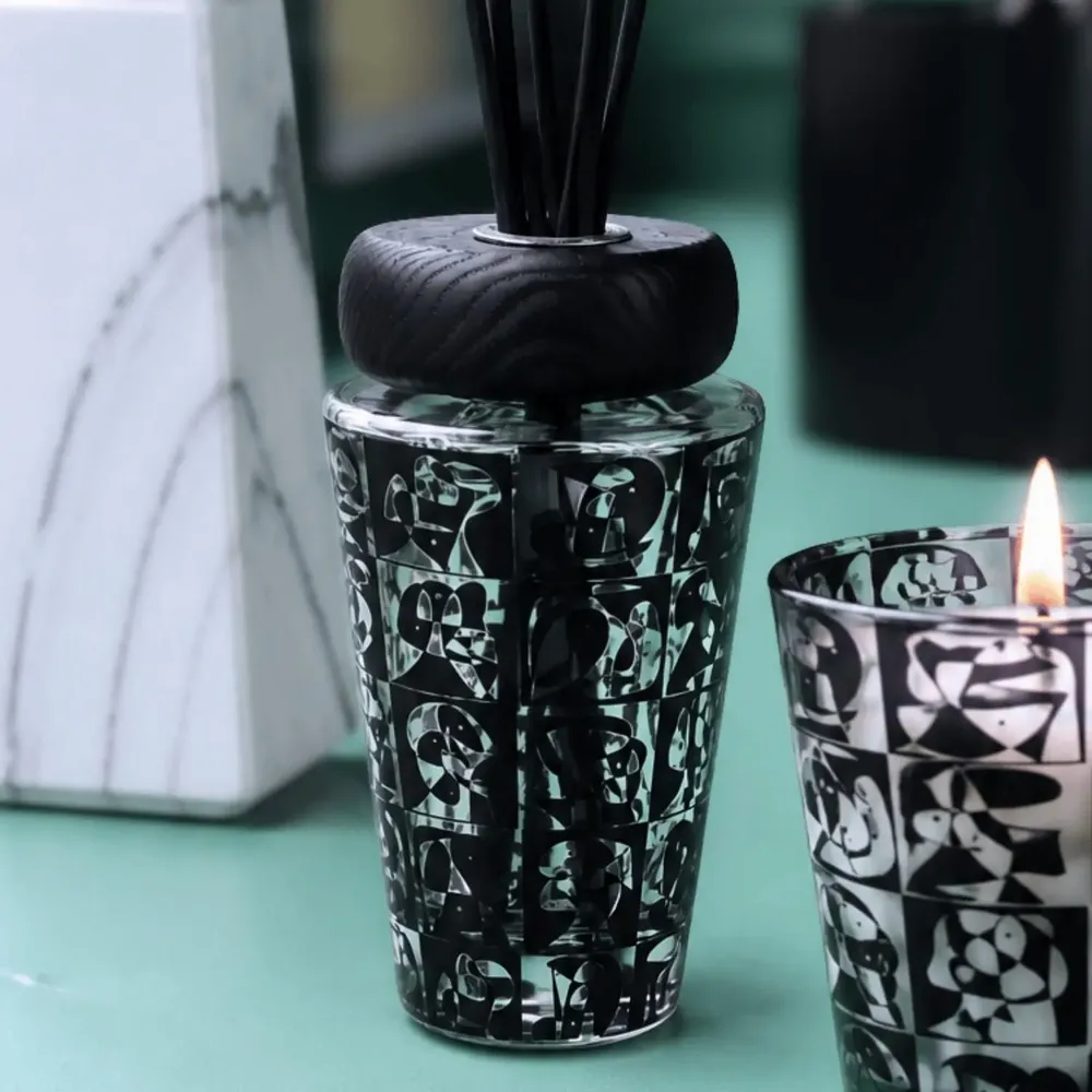 Diffuseurs de parfums - Mosaico En Ajedrez (Cuir-Musc-Ambre) - Diffuseur en Verre Parfumé - 200ml - ARTITUDE HOME
